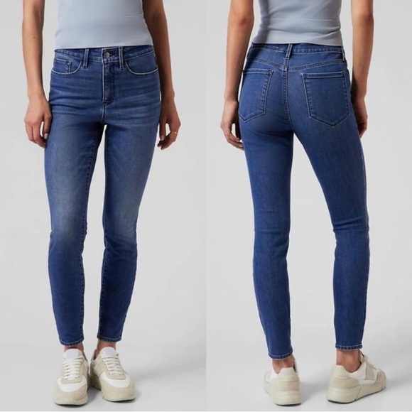 Athleta Denim - Athleta Sculptek Ultra Skinny Jean Pant True Blue Size 4 Stretch Jeans 530636-00